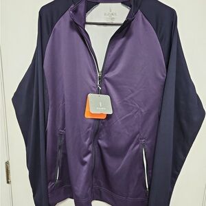 Elevate Men's Purple Windbreaker Jacket